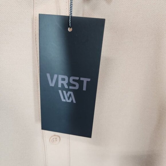NWT VRST Men's Short Sleeve Button Down Shirt in Minimal Pink Size 2X - Picture 7 of 8